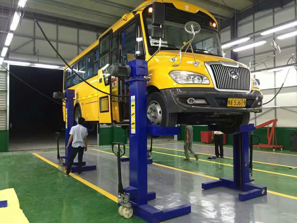 10 ton column lift for school bus